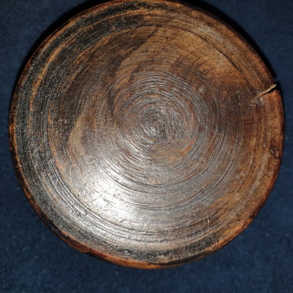 Vintage African Ironwood Elephant Set with 6 Coasters, Holder &Lid - Picture 7 of 11